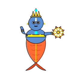 Symbol von Matsya Avatar - Satya Yuga